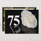 誕生日パーティーへの招待75歳 招待状 (正面/裏面)