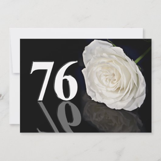 誕生日パーティーへの招待76歳 招待状 (正面)