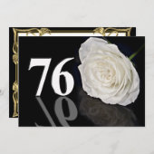 誕生日パーティーへの招待76歳 招待状 (正面/裏面)
