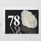 誕生日パーティーへの招待78歳 招待状 (正面)