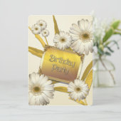 誕生日パーティーへの招待(デイジー付) 招待状 (スタンド正面)