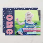 誕生日パーティーへの招待 招待状 (正面/裏面)