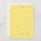 誕生日パーティーへの招待 招待状 (裏面)