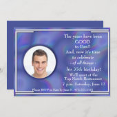 誕生日パーティーへの招待 招待状 (正面/裏面)