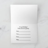 誕生日パーティーへの招待 招待状 (内部)