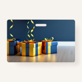 誕生日パーティーへようこそ – Balloons & Gift バッジ (裏面)