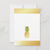 誕生日パーティーやシャワーパーティーなどのためのルアウパーティー招待状 招待状 (裏面)