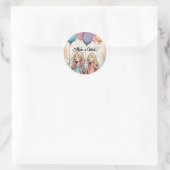 誕生日パーティーを開く ラウンドシール (バッグ)