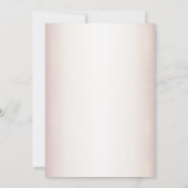 誕生日パーティーウォーターカラーボホピンクエレガント花 招待状 (裏面)