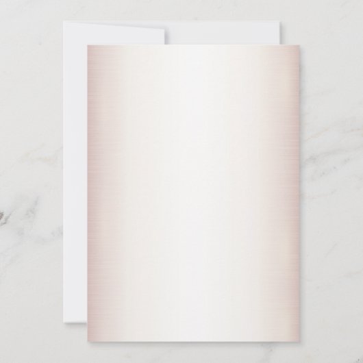 誕生日パーティーウォーターカラーボホピンクエレガント花 招待状 (裏面)