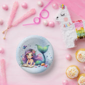 誕生日パーティーウォーターカラーマーメイドシーライフかわいい ペーパーボウル (パーティー)