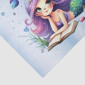 誕生日パーティーウォーターカラーマーメイドシーライフかわいい 薄葉紙 (詳細)