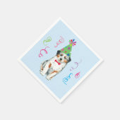 誕生日パーティーオーストラリア スタンダードカクテルナプキン (角)