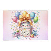 誕生日パーティーカラフルバルーンギフトピンク紙