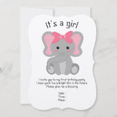 誕生日パーティーカードへの招待 (正面)