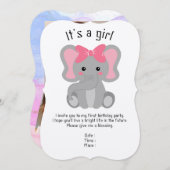 誕生日パーティーカードへの招待 (正面/裏面)