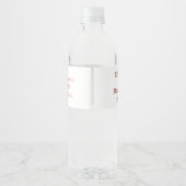 誕生日パーティーガールパーソナライズされた ペットボトルラベル (裏面)