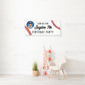 誕生日パーティーキッズチーム選手スポーツ，ソフトボール 横断幕 (インサイチュ)