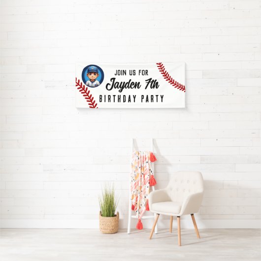 誕生日パーティーキッズチーム選手スポーツ，ソフトボール 横断幕 (インサイチュ)