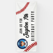 誕生日パーティーキッズチーム選手スポーツ，ソフトボール 横断幕 (縦)