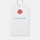 誕生日パーティーグルービーハンドレットカラフルカスタム ギフトタグ (裏面)