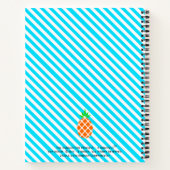 誕生日パーティーゲストブックパイナップルwith Age | ノートブック (裏面)