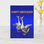 誕生日パーティーゲーゼ – グースバンプ カード (黄色い花)