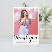 誕生日パーティーサンキューカード サンキューカード (スタンド正面)