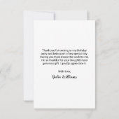 誕生日パーティーサンキューカード サンキューカード (裏面)