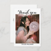 誕生日パーティーサンキューカード サンキューカード (正面/裏面)