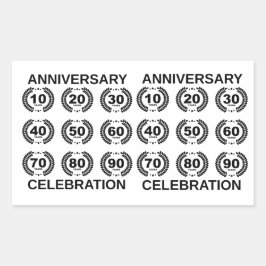 誕生日パーティーシール 長方形シール