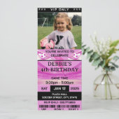 誕生日パーティーチケットへの招待 招待状 (スタンド正面)