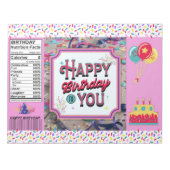 誕生日パーティーチップバッグラッパーの好意 ノートパッド (正面)