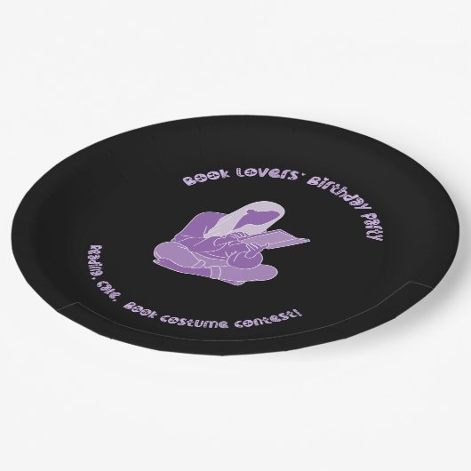 誕生日パーティーテーマの本 ペーパープレート (アングル)