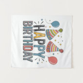 誕生日パーティーハット タペストリー (正面(横))