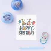 誕生日パーティーハット チラシ (シングル)