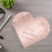 誕生日パーティーバラ金ゴールドの乾燥 ノートブック