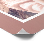 誕生日パーティーバラ金ゴールドグリッタードライプウェルカム ポスター (角)