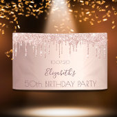 誕生日パーティーバラ金ゴールドグリッター乾燥 横断幕