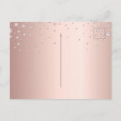 誕生日パーティーバラ金ゴールドダイヤモンド保存日 ポストカード (裏面)