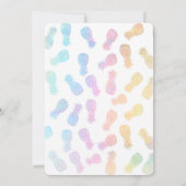 誕生日パーティーパイナップル 招待状 (裏面)