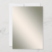 誕生日パーティーパープルピンクの花ゴールデンパレッエレガントト 招待状 (裏面)