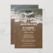 誕生日パーティービーチ航海の海カスタム時代 招待状 (正面/裏面)