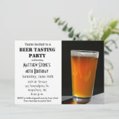 誕生日パーティービール試飲招待状 招待状 (スタンド正面)