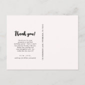 誕生日パーティーピンクありがとうスクリプト全写真 ポストカード (裏面)