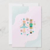 誕生日パーティーピンクナツクラッカークリスマスバレエ 招待状 (裏面)