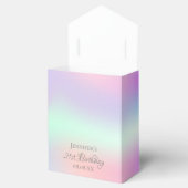 誕生日パーティーピンクパープルホログラフィック フェイバーボックス (オープン)