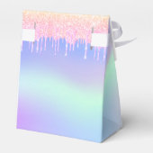 誕生日パーティーピンクパープルホログラフィック フェイバーボックス (裏面サイド)