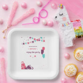 誕生日パーティープラスチックプレート ペーパープレート (パーティー)