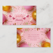 誕生日パーティープランニングの名刺 名刺 (正面/裏面)